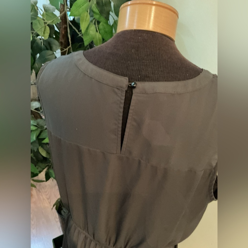 Maurice’s Lattice Shoulder V-Neck Dress – Gray – Size XL – NEW - Picture 13 of 15